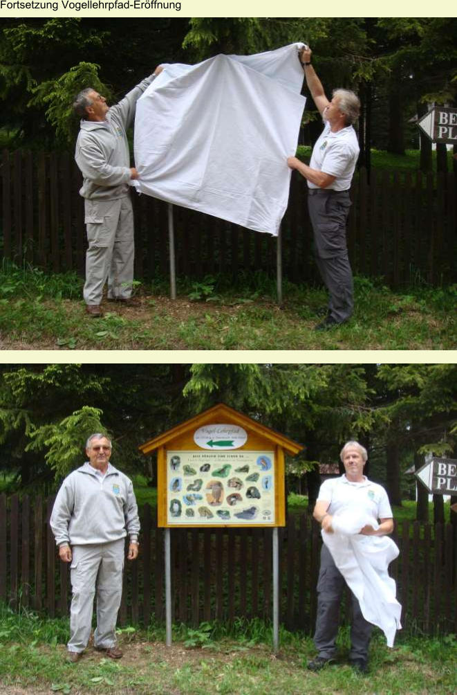 Fortsetzung Vogellehrpfad-Eröffnung