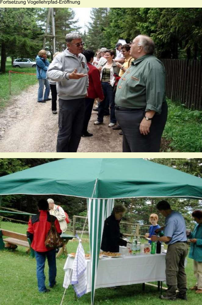 Fortsetzung Vogellehrpfad-Eröffnung