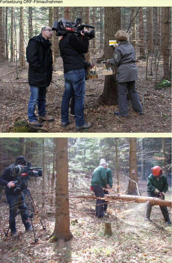 Fortsetzung ORF-Filmaufnahmen